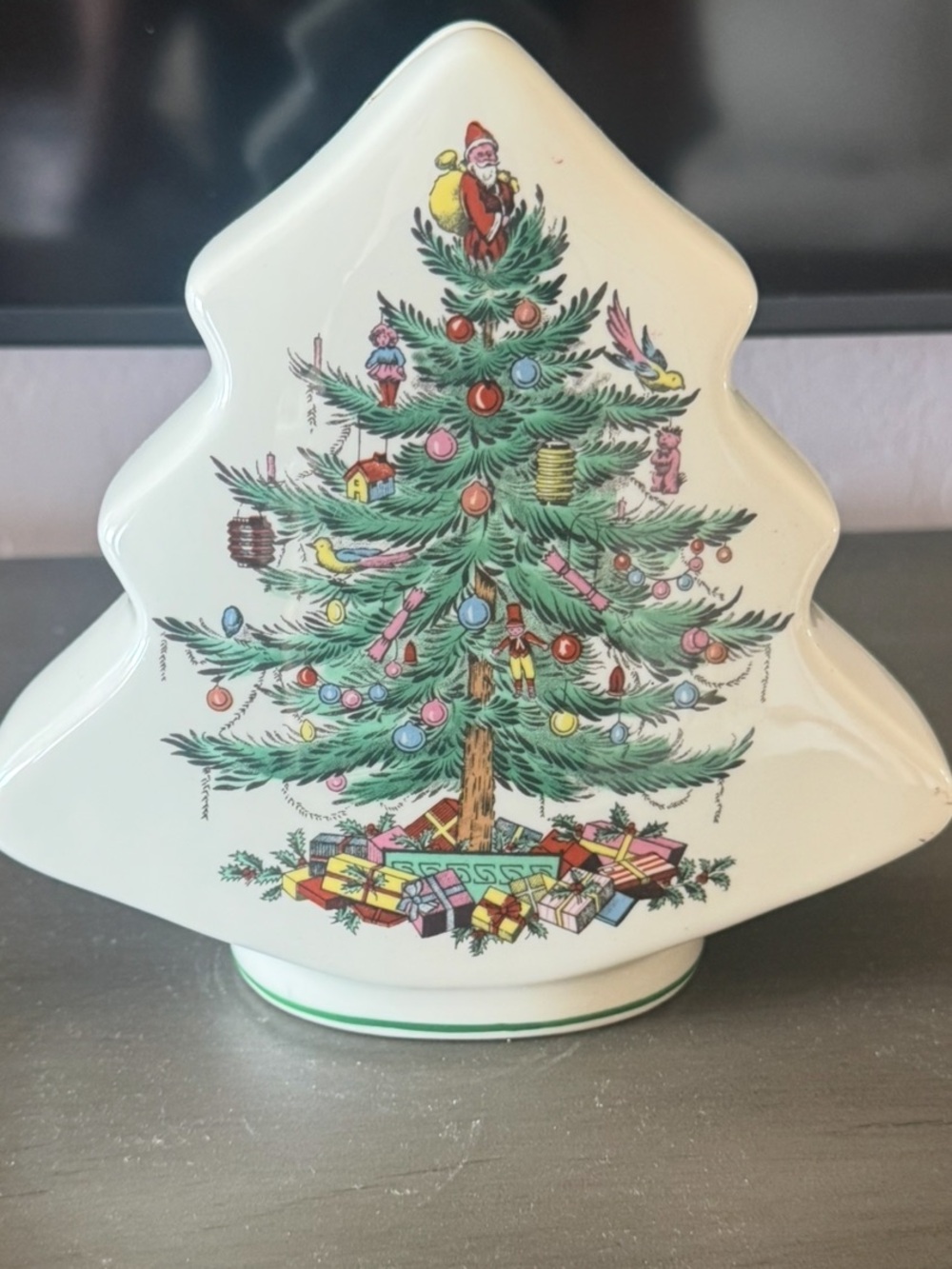 SPODE Christmas Tree Coin Bank